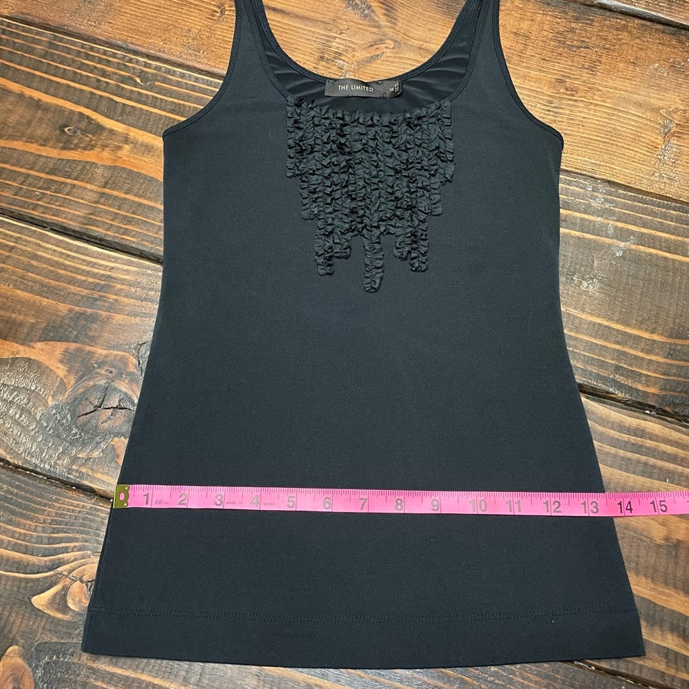 *SALE* 🖤Vintage Y2K The Limited Black Detailed Tank Top XS🖤 - Picture 5 of 8